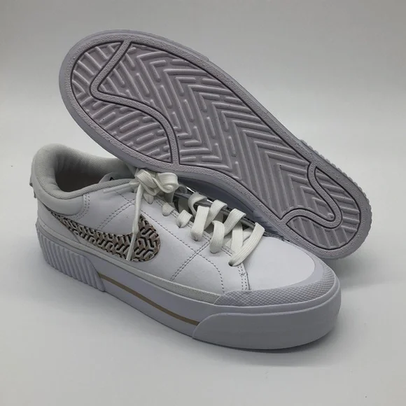 Nike Court Legacy Lift Shoes FD0558 100 White Hemp United - Picture 1 of 5